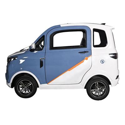 China 2022 Leather Mini 4 Wheeler 2 Seats Electric Chinese Car With EEC Certificate For Adult for sale