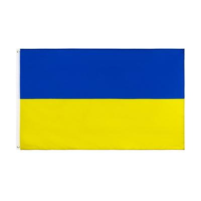 China Anybody custom amazon bendera ukraine country flags banners 90x150cm polyester bandeira manufacturer bandiera wholesale bandiera for sale