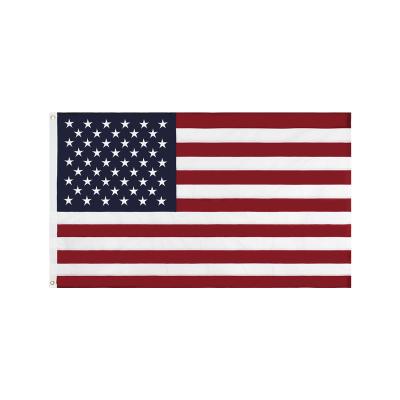 China Anyone Bendera American Embroidery World Flaga 90*150 Polyester Star-Spangled Banner 90*150 Polyester American Flag USA Independence Day Vlag American Flag for sale