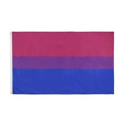 China Wholesale Cheap Wholesale Rainbow Bisexual Pride Flag 3x5ft polyester bandera 150*90cm polysexual bandera maker flag for sale