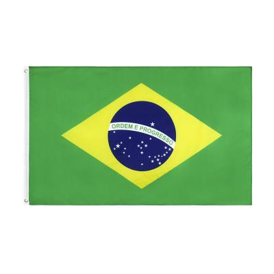 China Anybody custom bendera brazil country word cup flags manufacturer 150X90cm cheap wholesale polyester bandera bandiera bandiera flags for sale