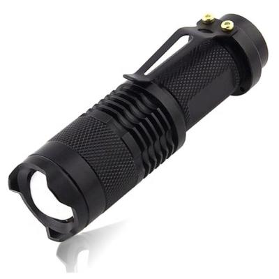 China Zoomable Led Mini Torch Light 3 Super Bright LED Light, Adjustable Zoom Focus Water Resistant Small Design For Easy Carry for sale