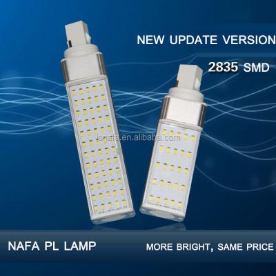 China Hotel/Office/School/Warehouse/Market G-24 PL LED bulb 2pin 4pin G23, G24d G24q pl dimmable led light for sale