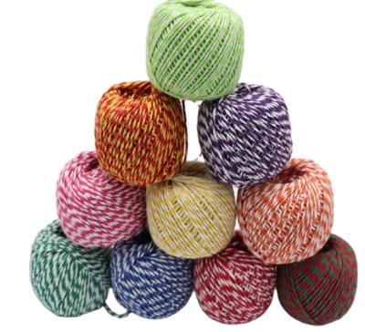 Chine Custom 2 Color Elastic Cotton Rope Macrame Rope Cotton Rope Gift Festival Decoration Braided Rope à vendre