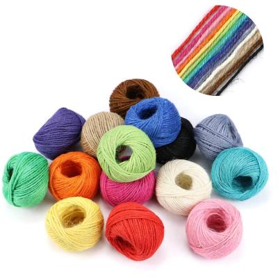 Cina Wholesale Cheap Colorful 100% Natural Synthetic Jute Hemp Rope in vendita