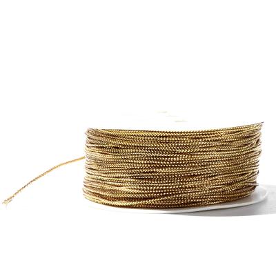 中国 Viable Gold Metallic Braided Rope 販売のため