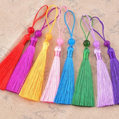 China Cell Phone Spot Marker Tassel Tassel With Beads Mini Hanging Tassel à venda