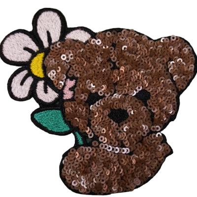 China 3D Machine Made Embroidery Patches / Chenille Patch Embroidery / Custom Embroidered Patch for sale