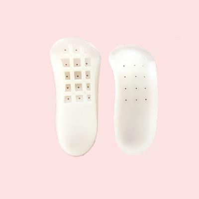 China Women Foot Flat Silicone Fasciitis Insole Carbon Fober Gel Plantar Correction Insole Plantars Increased Foot Pretection Heel Grip Size Te koop