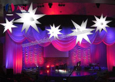 China Balloon Ceiling Light LED Inflatable Star , Waterproof Inflatable Party Decoration for sale