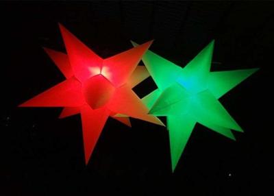 China Hanging Inflatable Yard Decoration Customized Air Star Remote Control Lights for sale