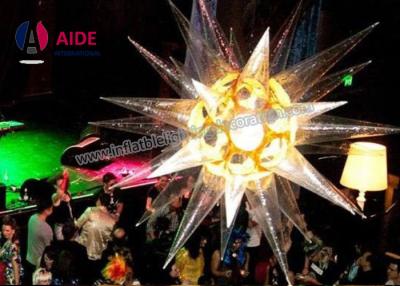 China Fashionable Inflatable LED Star Balloon Ceiling Decor WIth Color Changing for sale