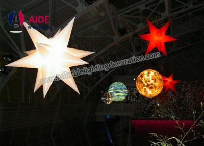 China 3M Inflatable LED Star Colored LED Lights With Flowers For Celebration for sale