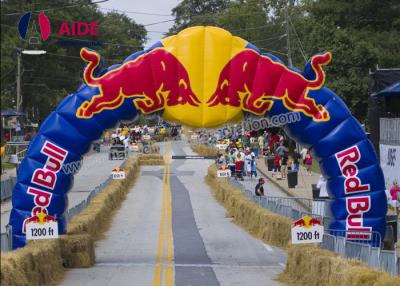 China großer aufblasbarer Bogen Handels-Red Bull des Eingangs-25Kg für Marathonlauf zu verkaufen