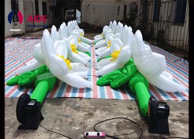 China PVC Coated Inflatable Event Decoration LED Inflatable Flowers In Wedding for sale