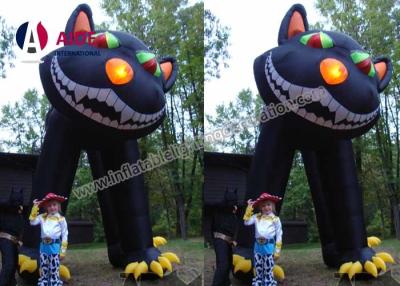 Cina Panno gonfiabile del PVC della decorazione di festa del gatto gonfiabile gigante di Halloween per il partito in vendita