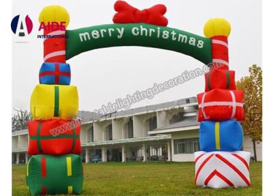 Cina Pubblicità gonfiabile di esplosione della decorazione di festa del regalo adorabile di arché di Natale in vendita