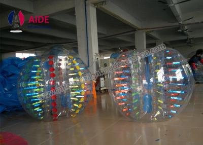 China Custom Inflatable Ball Game Giant Human Hamster Ball With Light 1.7m Bubble Suit For Team for sale