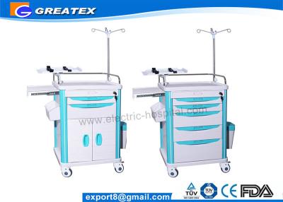 China Mobile Medical Trolley For Hospital Newly Matched With CPR Board , Oxygen Cylinder Holder for sale