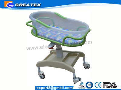 China Anti-rust Stable ABS Plastic Hospital Baby Cots Bed / Cart For Children Welfare for sale