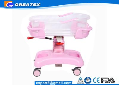 China High and Low ABS Transparent Hospital Baby Cots Bed / Cart Baby Crib with weight scale for sale