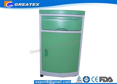 China Custom Size Blue ABS Hospital Furniture , Medical Bedside Table / Beside Locker for sale