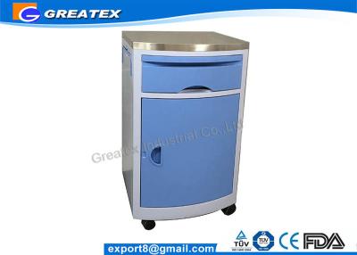 China Economic Hospital Furniture ABS Medical Bedside Cabinet With One Door For Hospital for sale