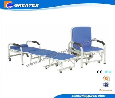 China Mult - Purpose Hospital Accompany Sofa Foldable Chair with Six silent castors for sale