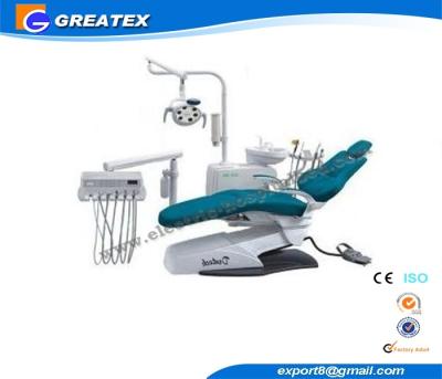 China Hospital dental económico de la unidad de la silla del estilo europeo con el curado de la luz y del escalador en venta