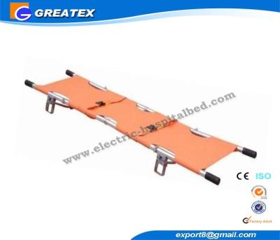 China Portable Emergency Medical Stretcher , Aluminum Alloy Rescue Folding Stretcher for sale