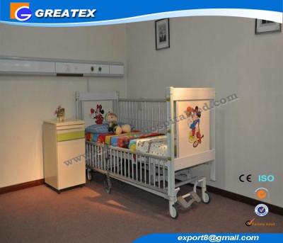 Cina Carretto elettrico regolabile del bambino dell'ospedale di cinque funzioni con le battagliole telescopiche della lega di alluminio in vendita