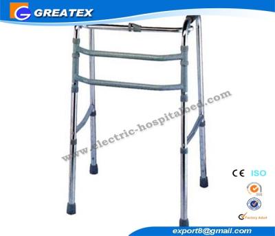 China Single Release Folding Rollator Walker With Double Bars FDA CE ISO Approved for sale