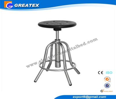 China Professional Steel Hospital Dental Doctor Stool with Chrome paint frame for sale