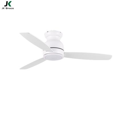 China With Remote Control JK ZS-52-19015BZ 52inch 3 Blade Plywood Light Living Room Bedroom Recessed Led Ceiling Fan With Light for sale