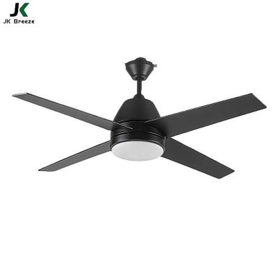 China With ZS-52-22025BK 52inch 4ABS Ceiling Fan Silent Decorative Led Ceiling Fan Large Blades Light Airflow With Light for sale