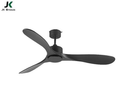 China No Bldc Ceiling Fans ZS-52-18018BZ 52inch 3 Blades ABS Lightweight Modern DC Motor Large Remote Control Ceiling Fan for sale