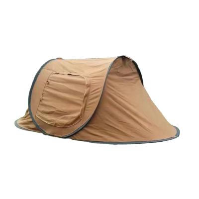 China Diamond Ground Nail High Quality Hexagonal 1-2 Person Double Decker Canvas Middle East Arabic Desert Automatic Tent For Camping for sale