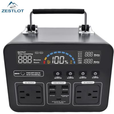 China Outdoor Camping Power Station Portable Home AC 110v 220v For Home Outdoor Use 500W Station Power Bank With USB Fast Charging for sale