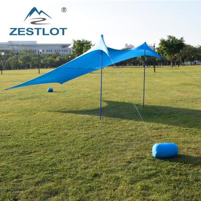 China UV-Resistant Portable Easy Pop Sun Shade Stretch UV50 Lycra Beach Tent for sale