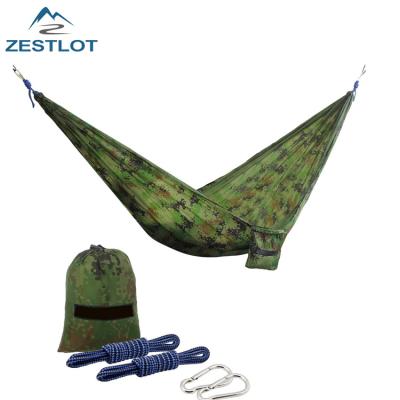 China Durable Camping Military Parachute Backpack Tent Camouflage Hammock for sale