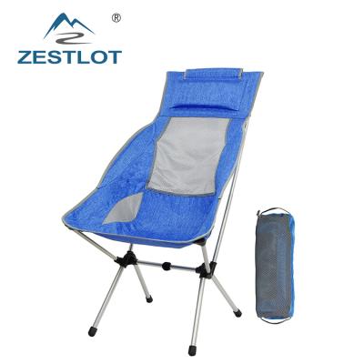 China Durable Outdoor Camping Foldable Aluminum Frame Portable Recliner Chair for sale