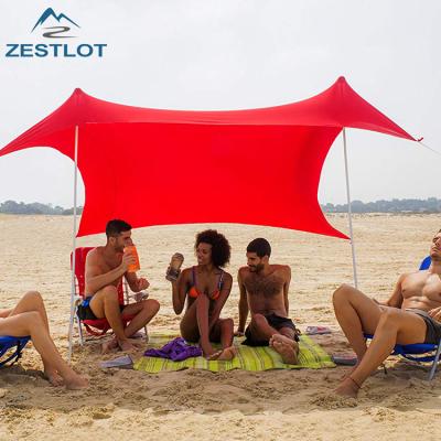 China UV-Resistant High Quality Waterproof Canopy Sunshade Stretch Lycra Beach Tent for sale