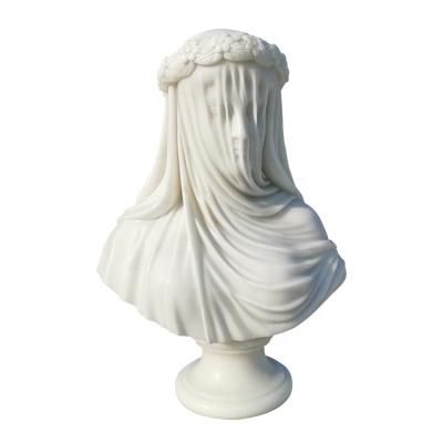 China Famous Woman Modern Decoration Marble Sculpture Indoor And Outdoor Bust Modern for sale