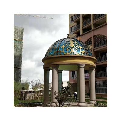 China Traditional modern exterior decoration antique marble stone gazebos for sale