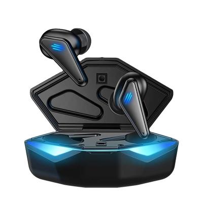 China Hot Sale Black Friday Back+Blue In-Ear Light Gaming Headset Game Headphones Single Ear Tws Earphone for sale