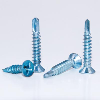 China Factory Hot Selling Flat Round Head Cross Dovetail Screws Galvanized Self Drilling Screws for sale