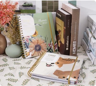 China New Design Hardcover Wholesale A5 A6 Stationery Custom Popular Paper Hard Cover Perfect Bound Bright Colors Dotted Lined Notebook Journal for sale