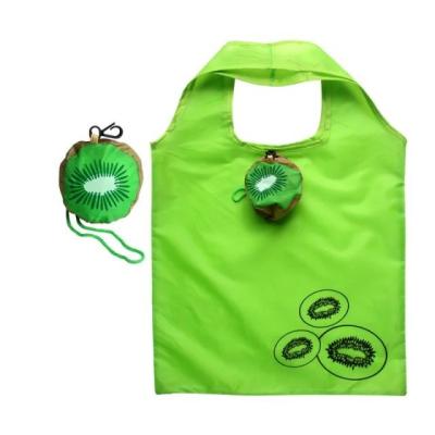 China Good Quality Custom Folding 210D Supermarket Shopping Reusable Foldable Fruit Bag for sale