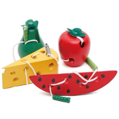 China Hot Selling Eco-friendly Material Children Early Learn Baby Eating Apple Game Math Educational Toys for sale