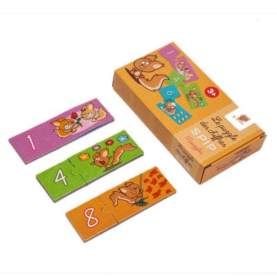 China Hot sale logo design printing paper table toys custom mind family game/board game travel game with package box for sale